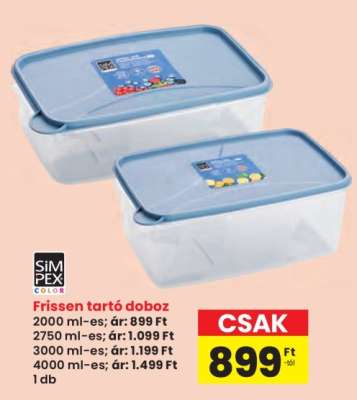 Frissen tartó doboz