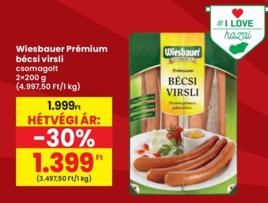 Wiesbauer Prémium bécsi virsli