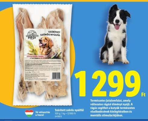 Szárított szőrös nyúlfül