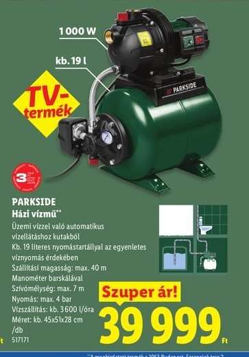PARKSIDE Házi vízmű