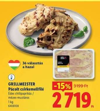 GRILLMEISTER Pácolt csirkemellfilé