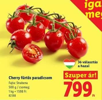 Cherry fürtös paradicsom