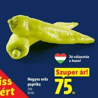 Hegyes erős paprika