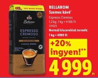 Bellarom Szemes kávé