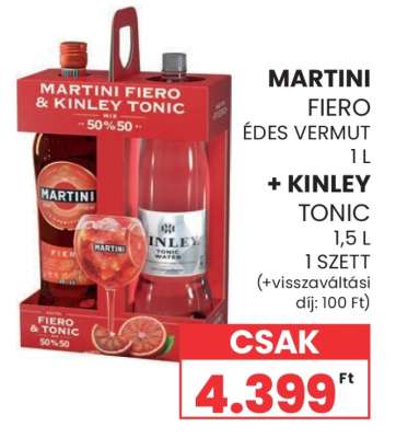 MARTINI FIERO & KINLEY TONIC