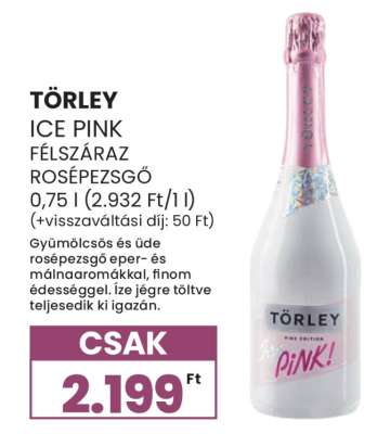 Törley Ice Pink Félszáraz Rosépezsgő