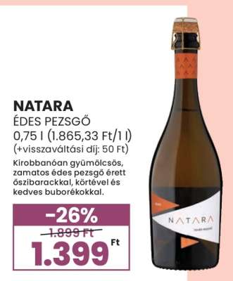 NATARA ÉDES PEZSGŐ