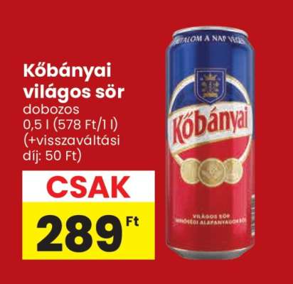 KŐBÁNYAI Világos sör*