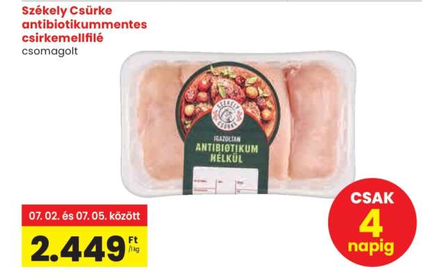 Székely Csirke antibiotikummentes csirkemellfilé