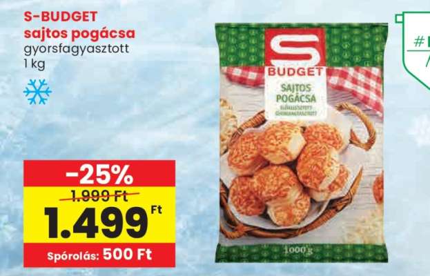 S-BUDGET sajtos pogácsa