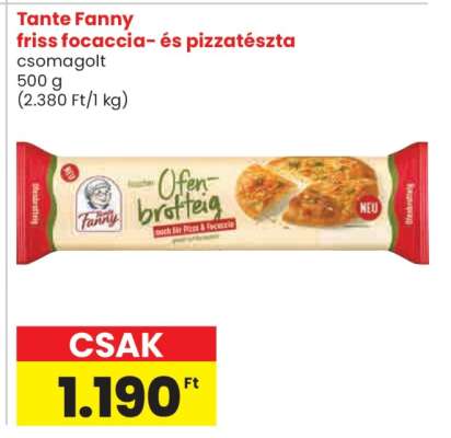 Tante Fanny friss focaccia- és pizzatészta
