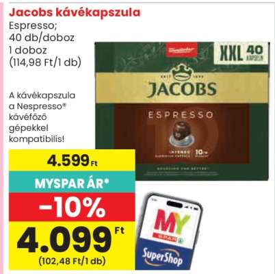 Jacobs kávékapszula