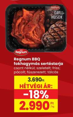 Regnum BBQ fokhagymás sertéstarja