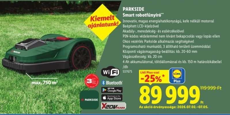 Parkside Smart robotfűnyíró