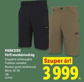 PARKSIDE Férfi munkásnadrág
