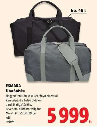 ESMARA Utazótáska