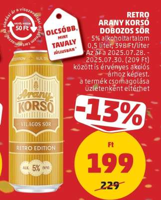 RETRO ARANY KORSÓ DOBOZOS SÖR