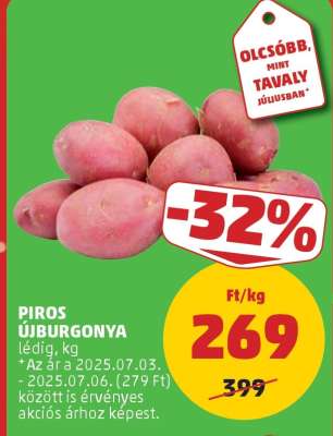 Piros újburgonya