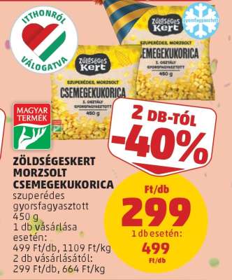 Zöldségeskert Morzsolt Csemegekukorica
