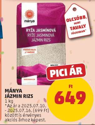 Mánya Jázmin Rizs