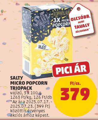 Salty Micro Popcorn Triopack