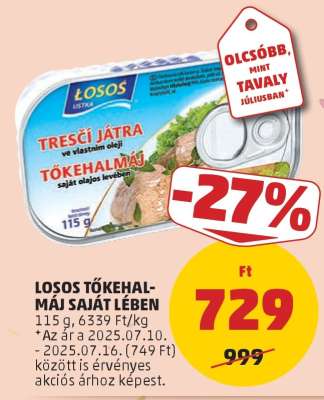 LOSOS TŐKEHALMÁJ SAJÁT LÉBEN