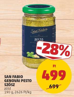 San Fabio Genovai Pesto Szósz