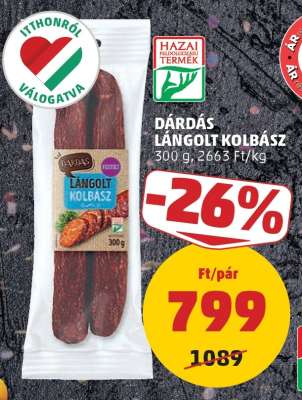 Dárdás Lángolt Kolbász