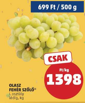 Olasz fehér szőlő