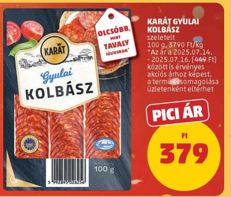 KARÁT GYULAI KOLBÁSZ