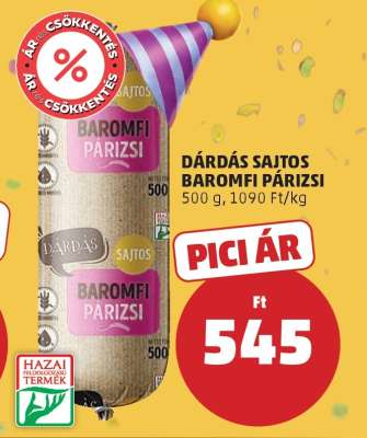 Dárdás Sajtos Baromfi Párizsi