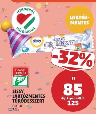 Sissy Laktózmentes Túródesszert