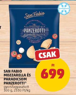 San Fabio Mozzarella és Paradicsom Panzerotti