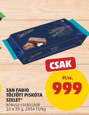 SAN FABIO TÖLTÖTT PISKÓTA SZELET