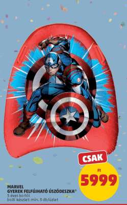 MARVEL GYEREK FELFÚJHATÓ ÚSZÓDESZKA