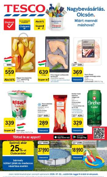 Újság TESCO - 2026.07.02 - 2026.07.08.