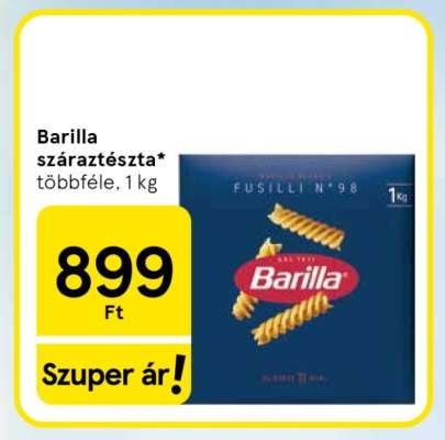 Barilla száraztészta