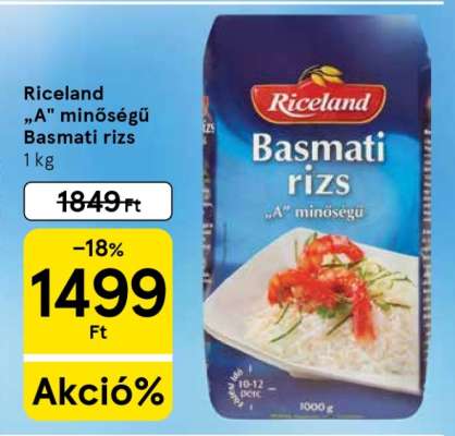 Riceland „A” minőségű Basmati rizs