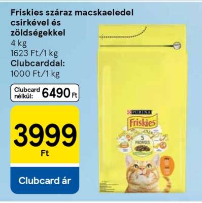 Friskies száraz macskaeledel csirkével és zöldségekkel