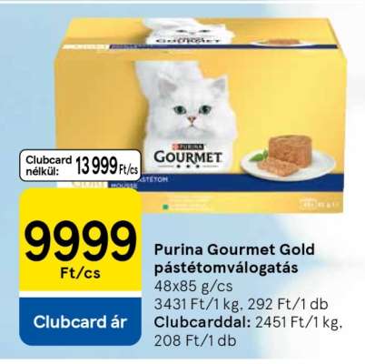 Purina Gourmet Gold pástétomválogatás