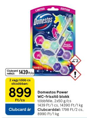 Domestos Power WC-frissítő blokk