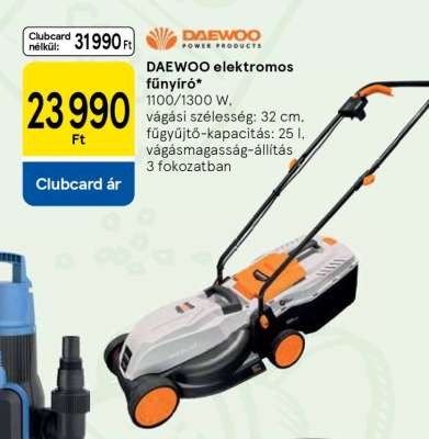 Daewoo elektromos fűnyíró