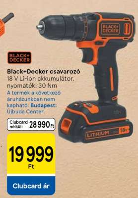 Black+Decker csavarozó