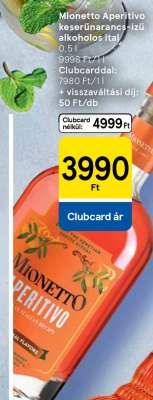 Mionetto Aperitivo keserűnarancs-ízű alkoholos ital