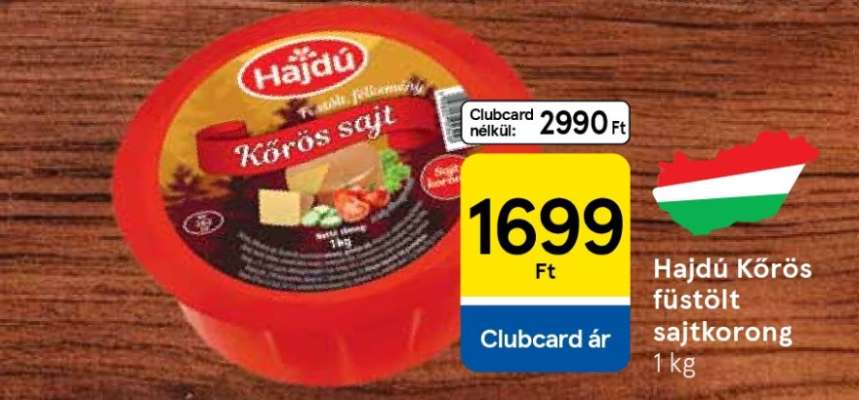 Hajdú Körös füstölt sajtkorong