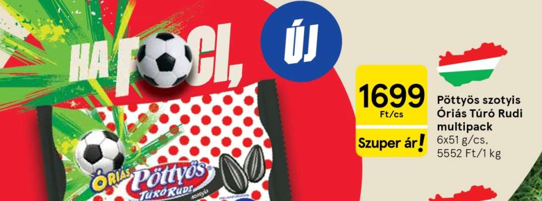 Pöttyös szotyis Óriás Túró Rudi multipack