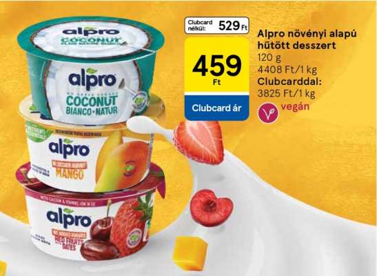 Alpro növényi alapú hűtött desszert