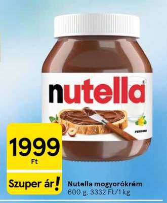 Nutella mogyorókrém
