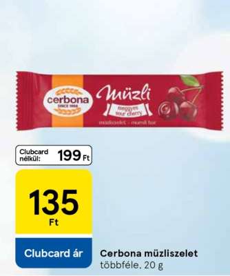 CERBONA Müzliszelet*