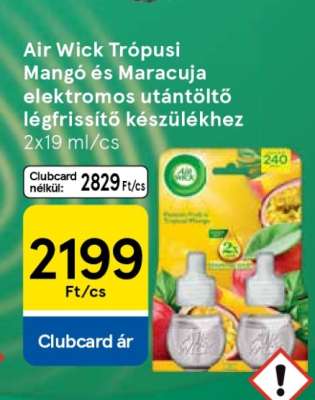 Air Wick Trópusi Mangó és Maracuja elektromos utántöltő légfrissítő készülékhez